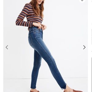 Madewell 10" High-Rise Skinny Tulip Hem Jeans 27